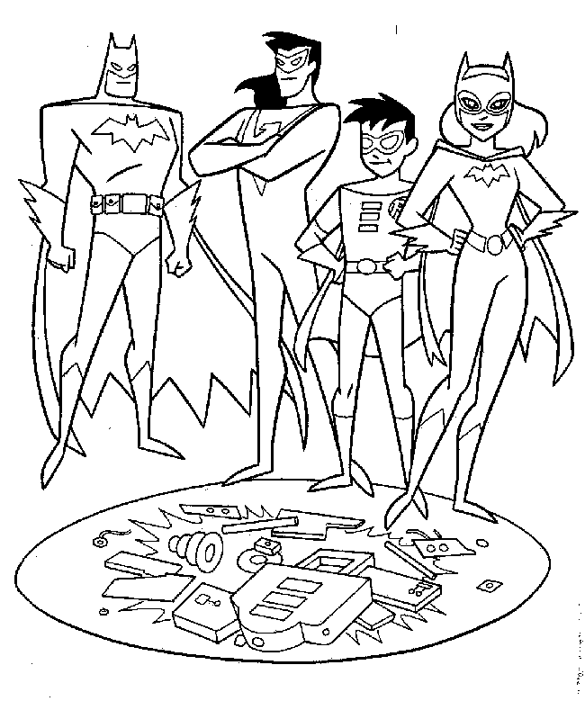 Plansa de colorat cu Batman 40 35
